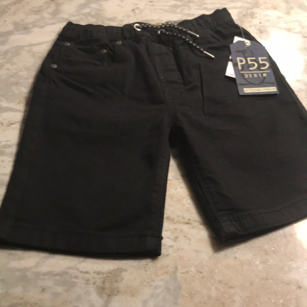Black penguin shorts boys
